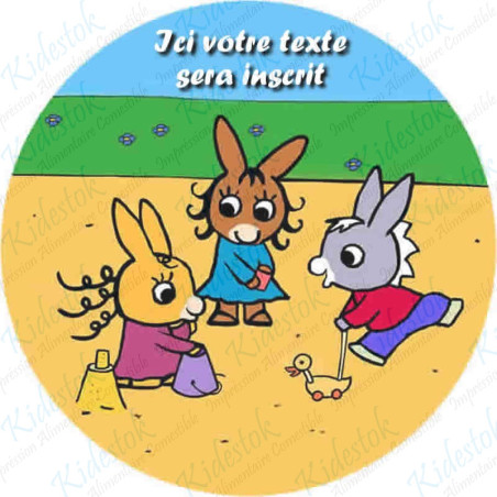 Décorations Comestibles Trotro - Lot De 2x6 Disques En Azyme, Diamètre 7,5cm, Multicolore, Pour Gâteaux D'anniversaire Ou Toutes Occasions